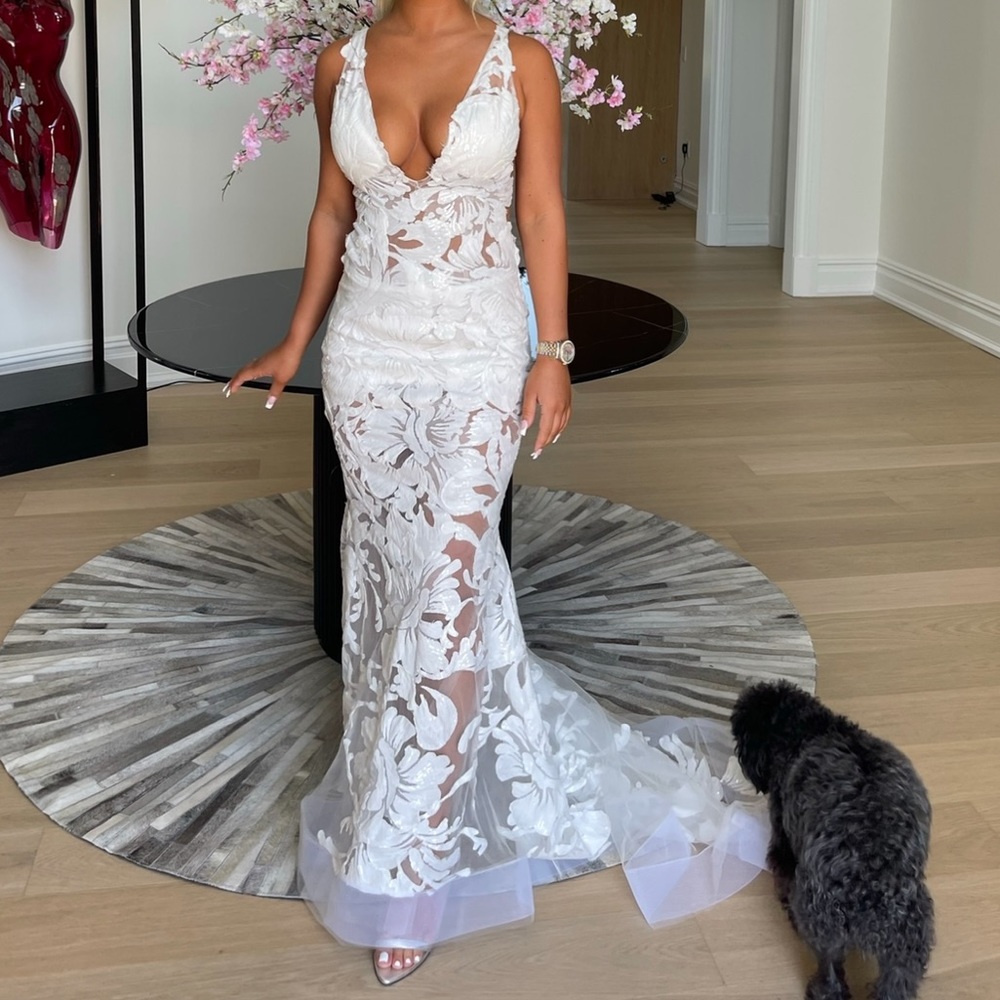 Jovani white dress. Size 2.